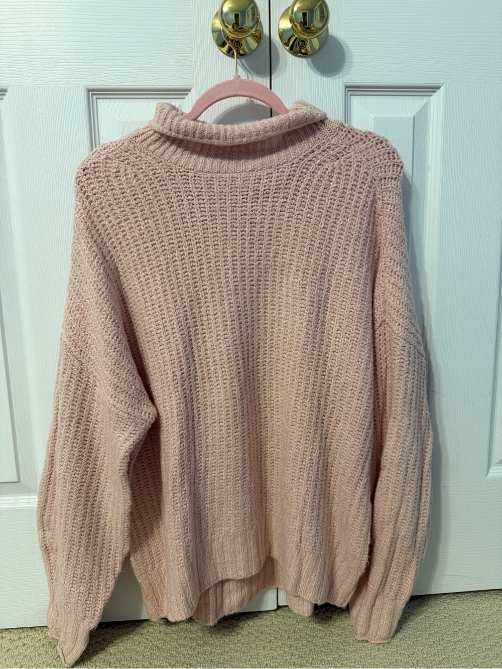 American Eagle Outfitters Blush Pink Turtleneck Sweater
